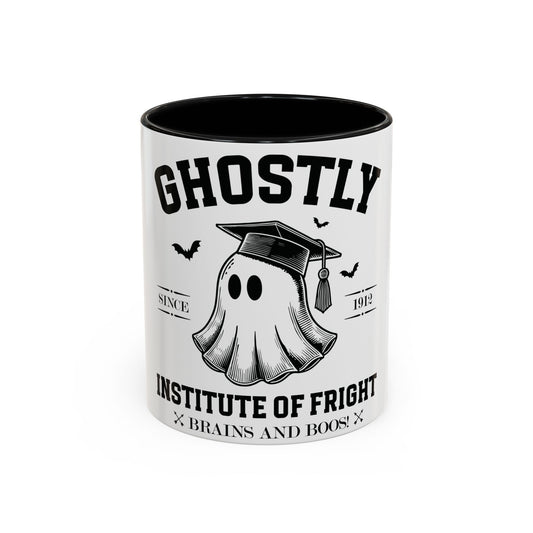 Ghostly Institute of Fright - Accent Coffee Mug (11, 15oz)