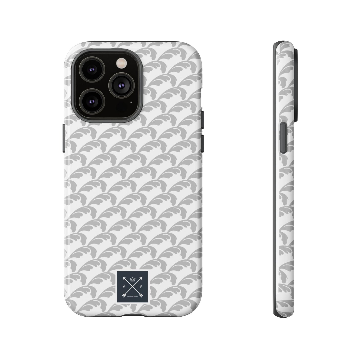Beautiful Beloved Flourish (silver/white) - Tough Phone Cases