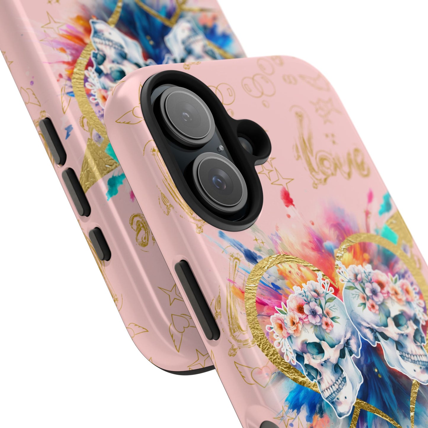 Love is Golden Watercolor (pink) - Tough Phone Cases