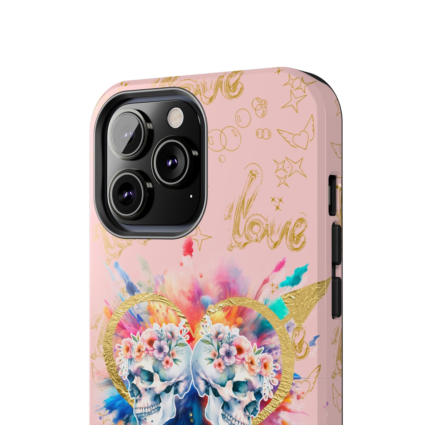 Love is Golden Watercolor (pink) - Tough Phone Cases