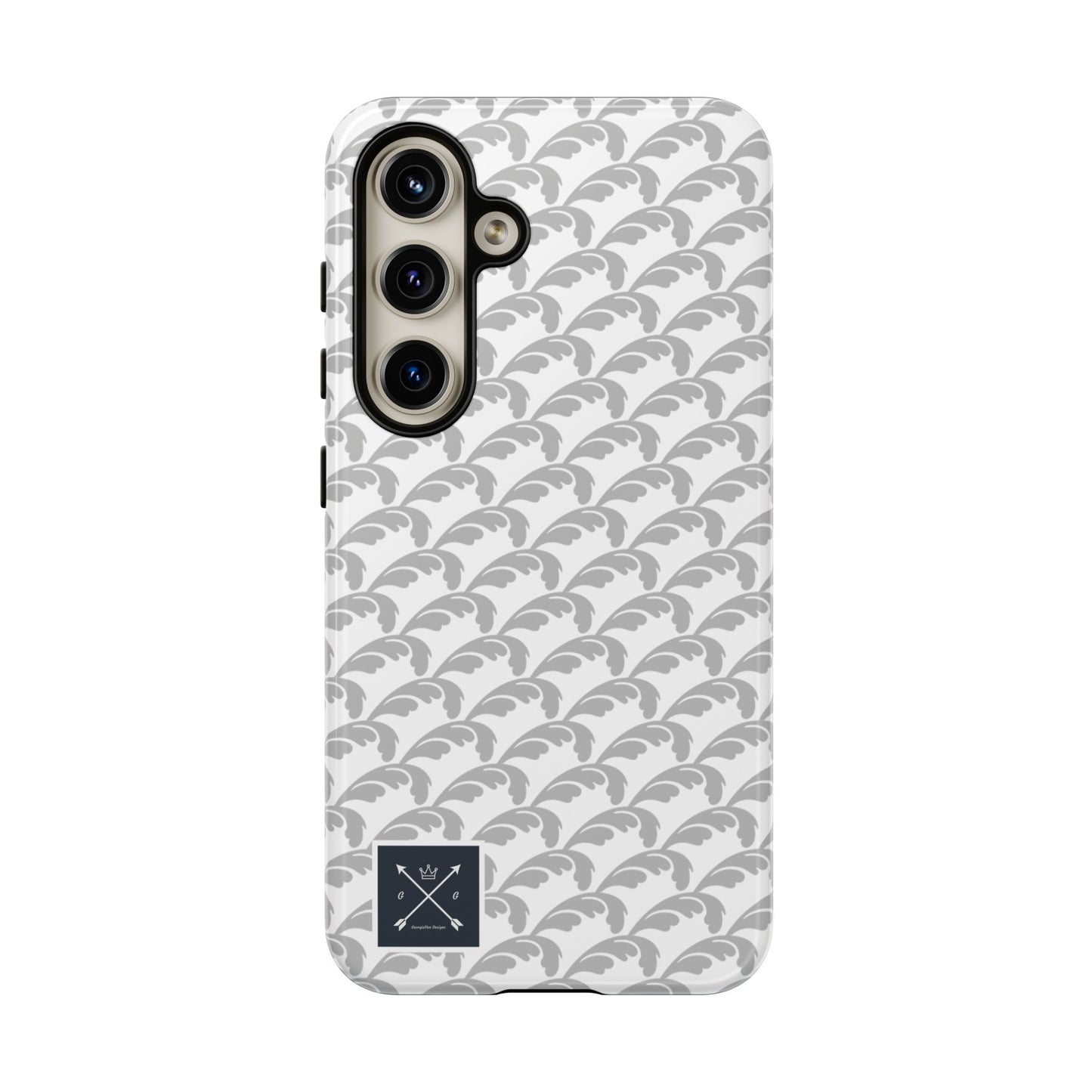 Beautiful Beloved Flourish (silver/white) - Tough Phone Cases