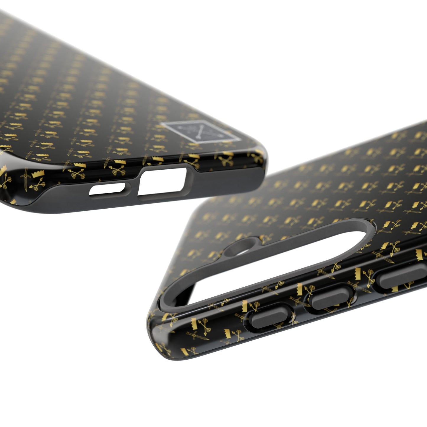 Gold and Bold Warrior Pattern - Tough Phone Cases
