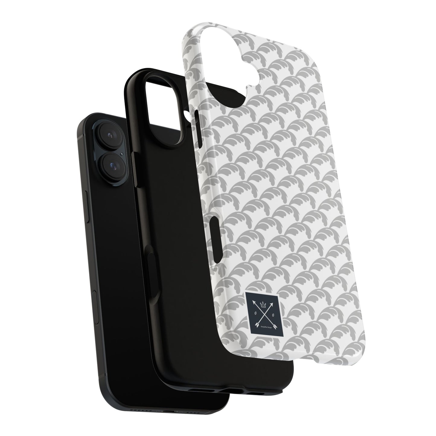 Beautiful Beloved Flourish (silver/white) - Tough Phone Cases