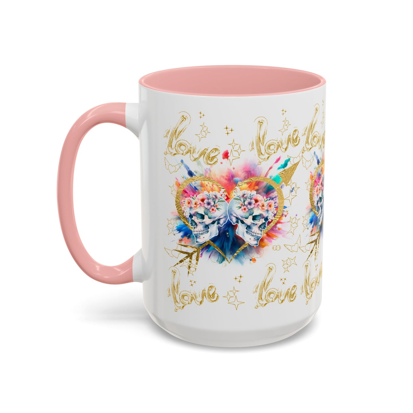Love is Golden Watercolor - Accent Coffee Mug (11, 15oz)