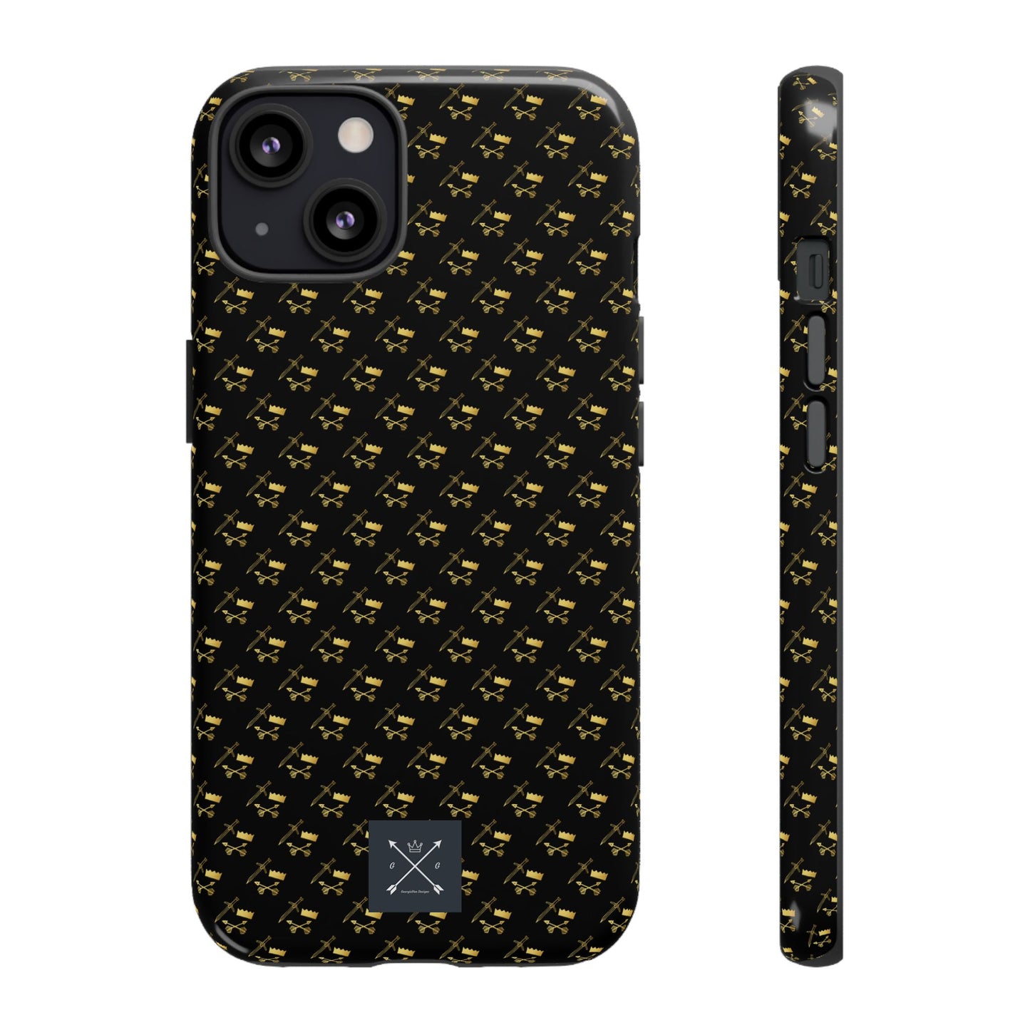 Gold and Bold Warrior Pattern - Tough Phone Cases
