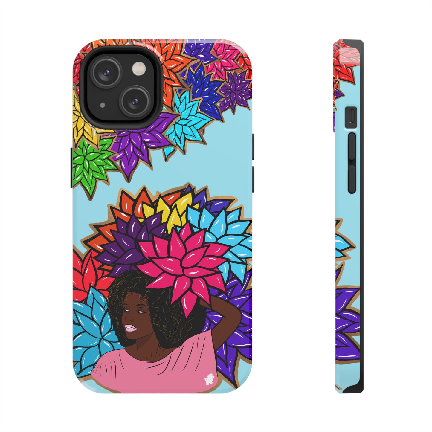 Beauty with Flowers - Tough Phone Cases