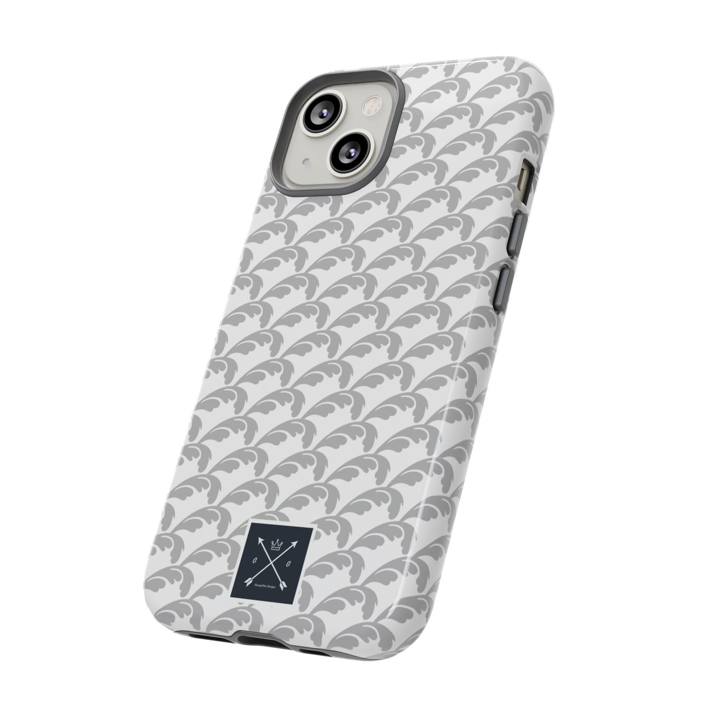 Beautiful Beloved Flourish (silver/white) - Tough Phone Cases
