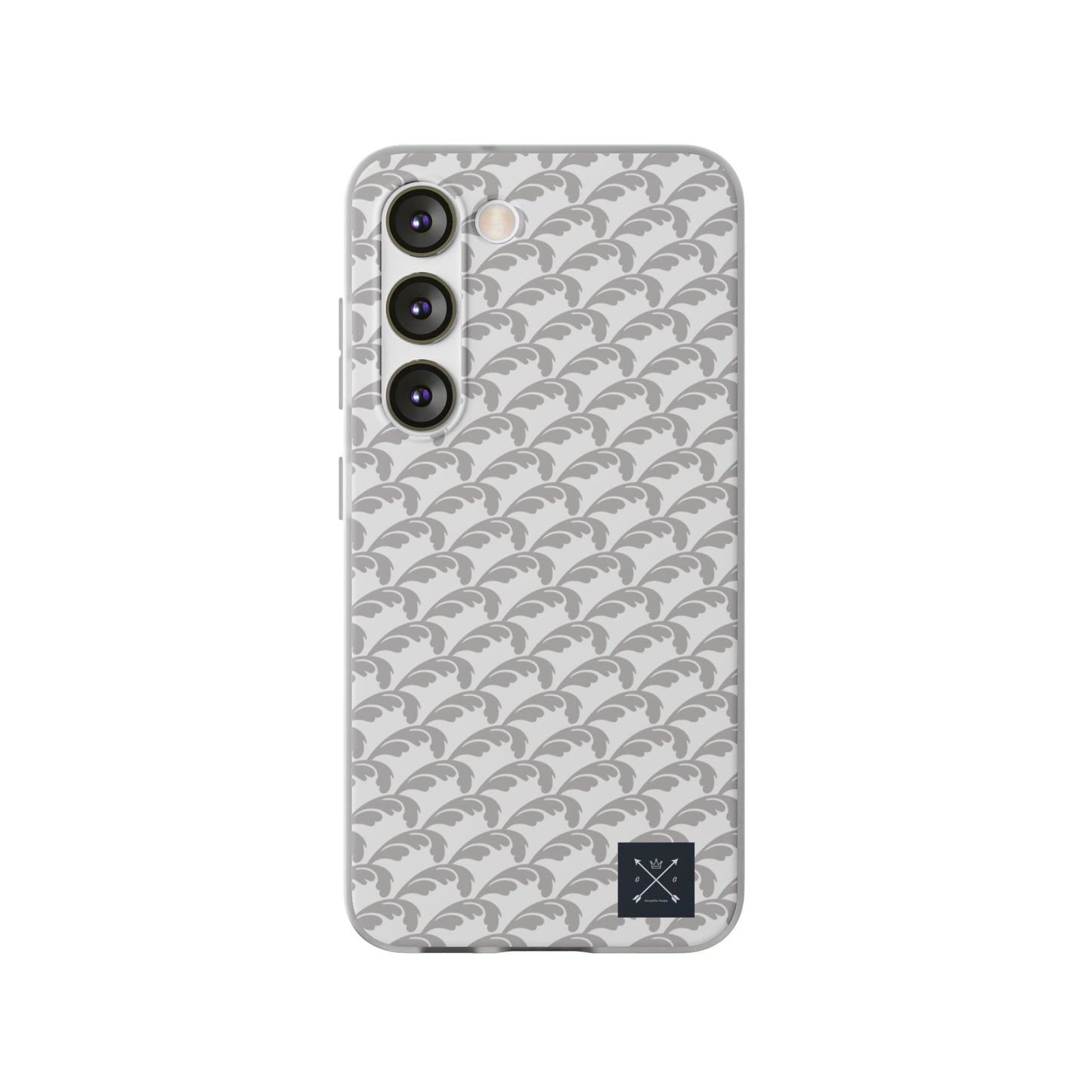 Beautiful Beloved Flourish (silver/white) - Flexi Phone Cases