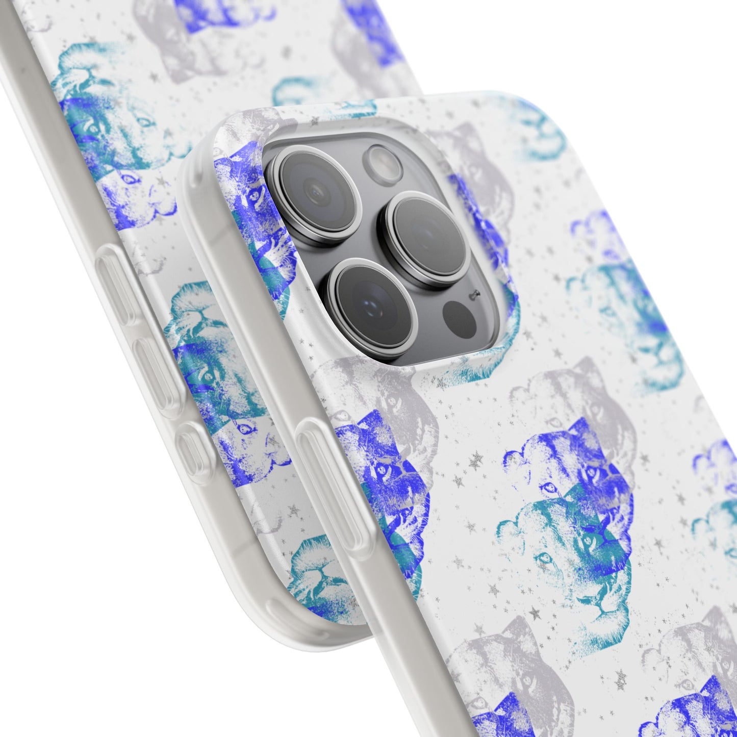 Lioness Arising (white/blue) - Flexi Phone Cases
