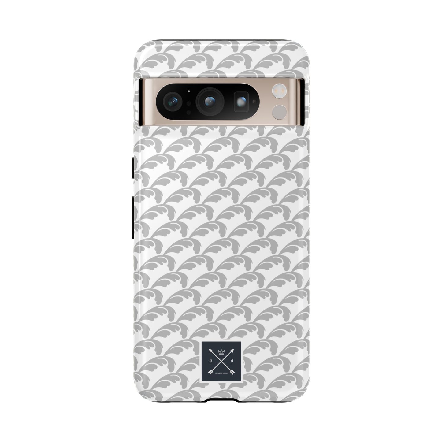 Beautiful Beloved Flourish (silver/white) - Tough Phone Cases