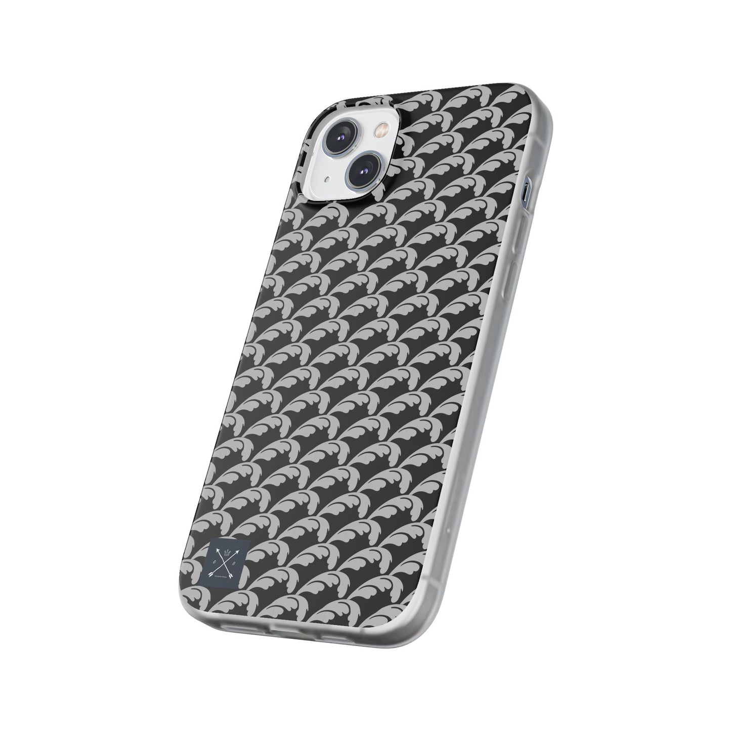 Beautiful Beloved Flourish (silver/black) - Flexi Phone Cases