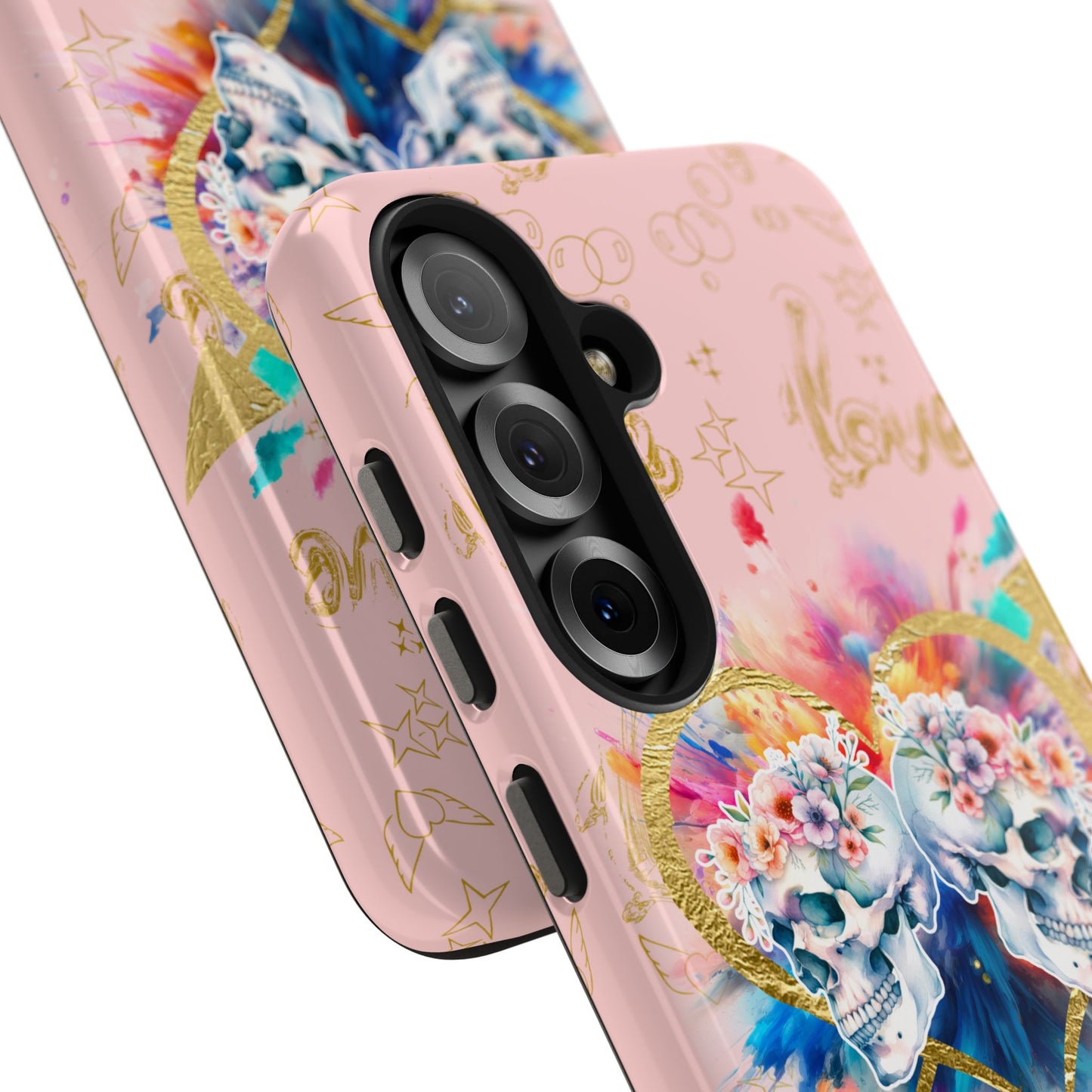 Love is Golden Watercolor (pink) - Tough Phone Cases