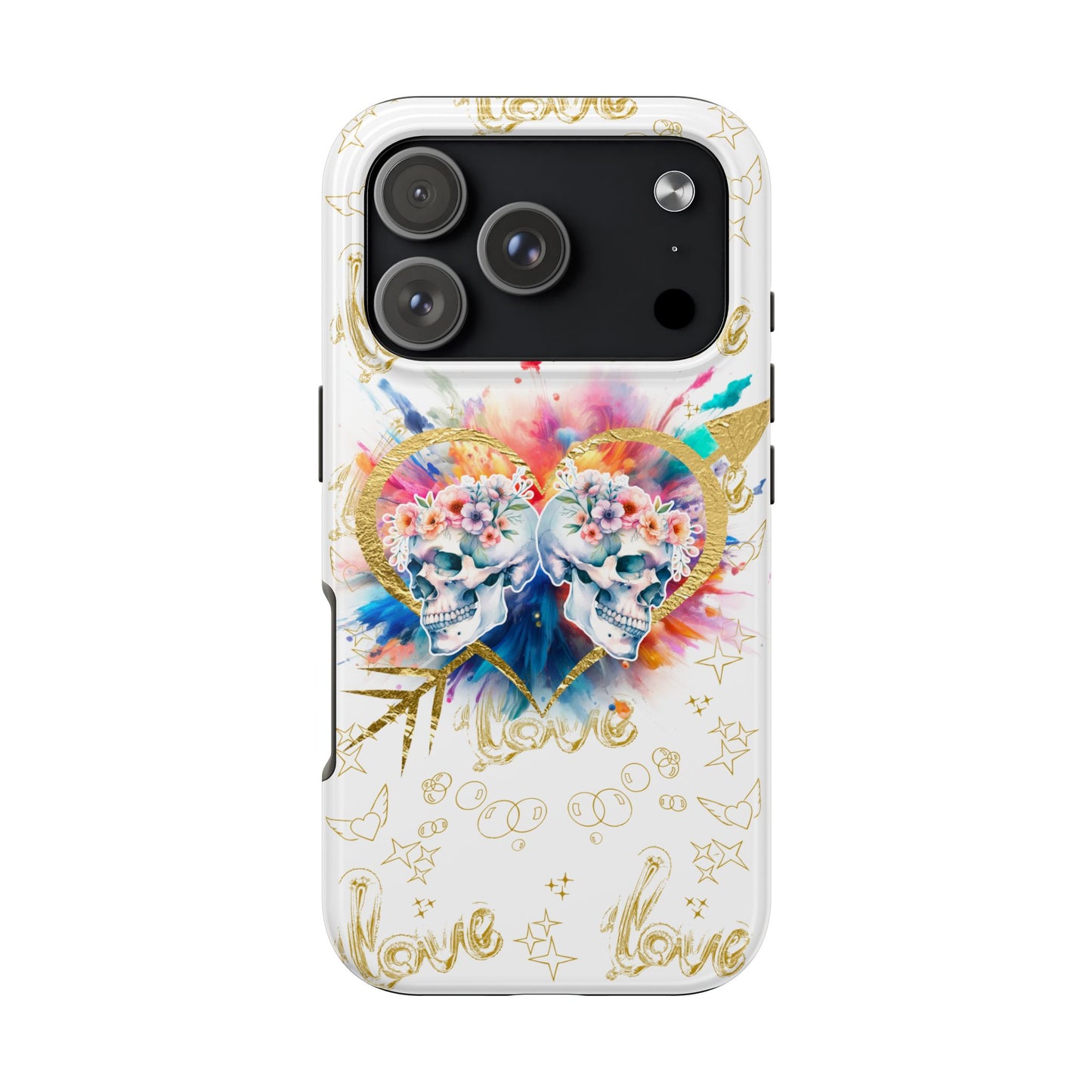 Love is Golden Watercolor - Tough Phone Cases