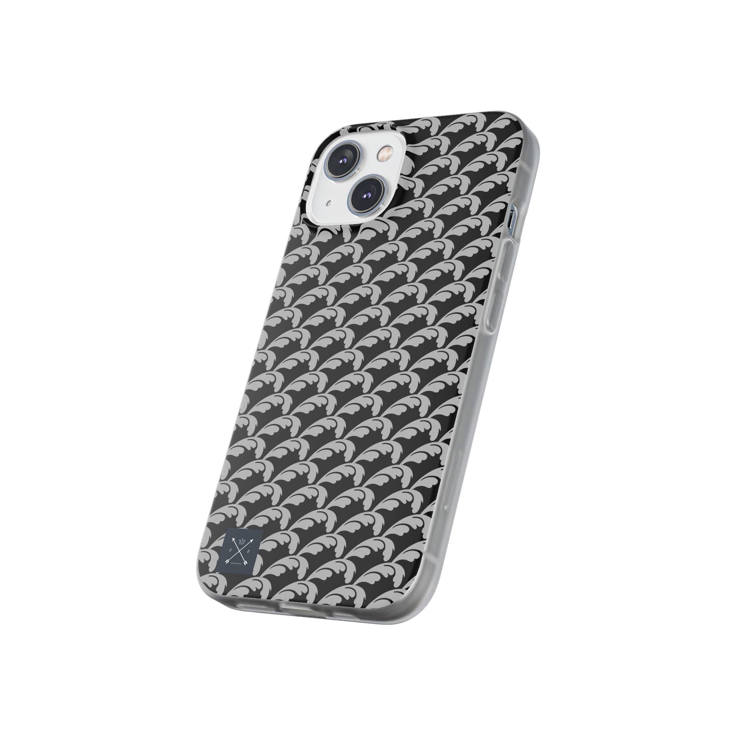 Beautiful Beloved Flourish (silver/black) - Flexi Phone Cases