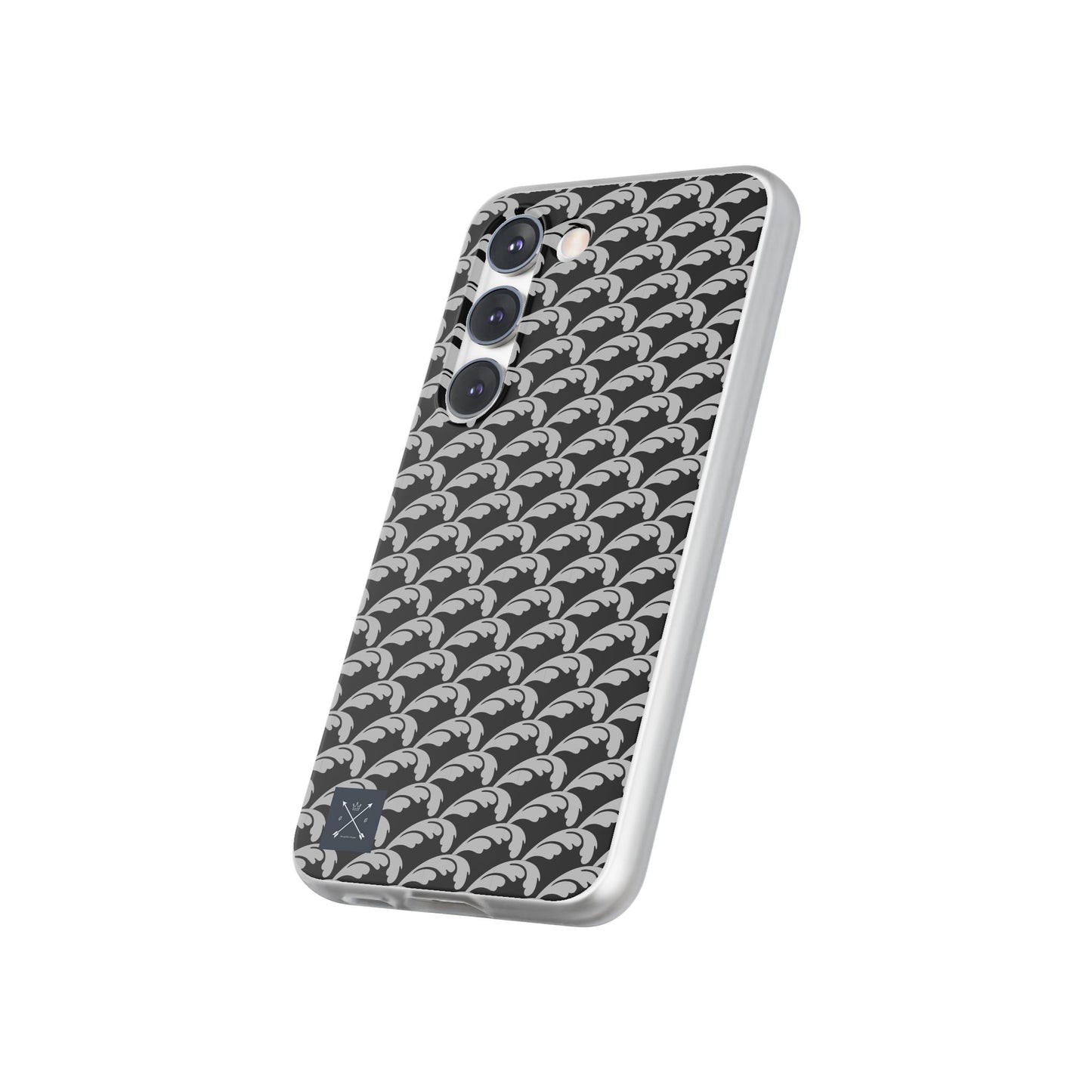 Beautiful Beloved Flourish (silver/black) - Flexi Phone Cases