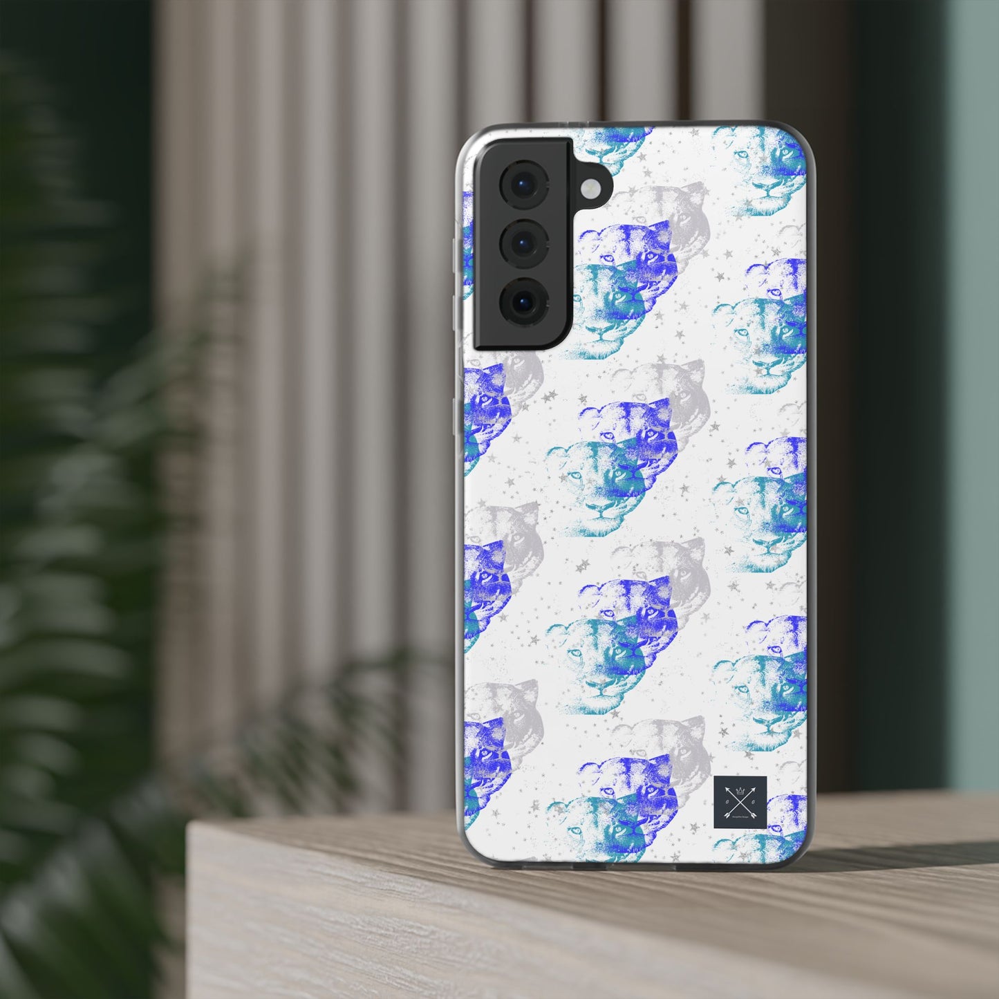 Lioness Arising (white/blue) - Flexi Phone Cases