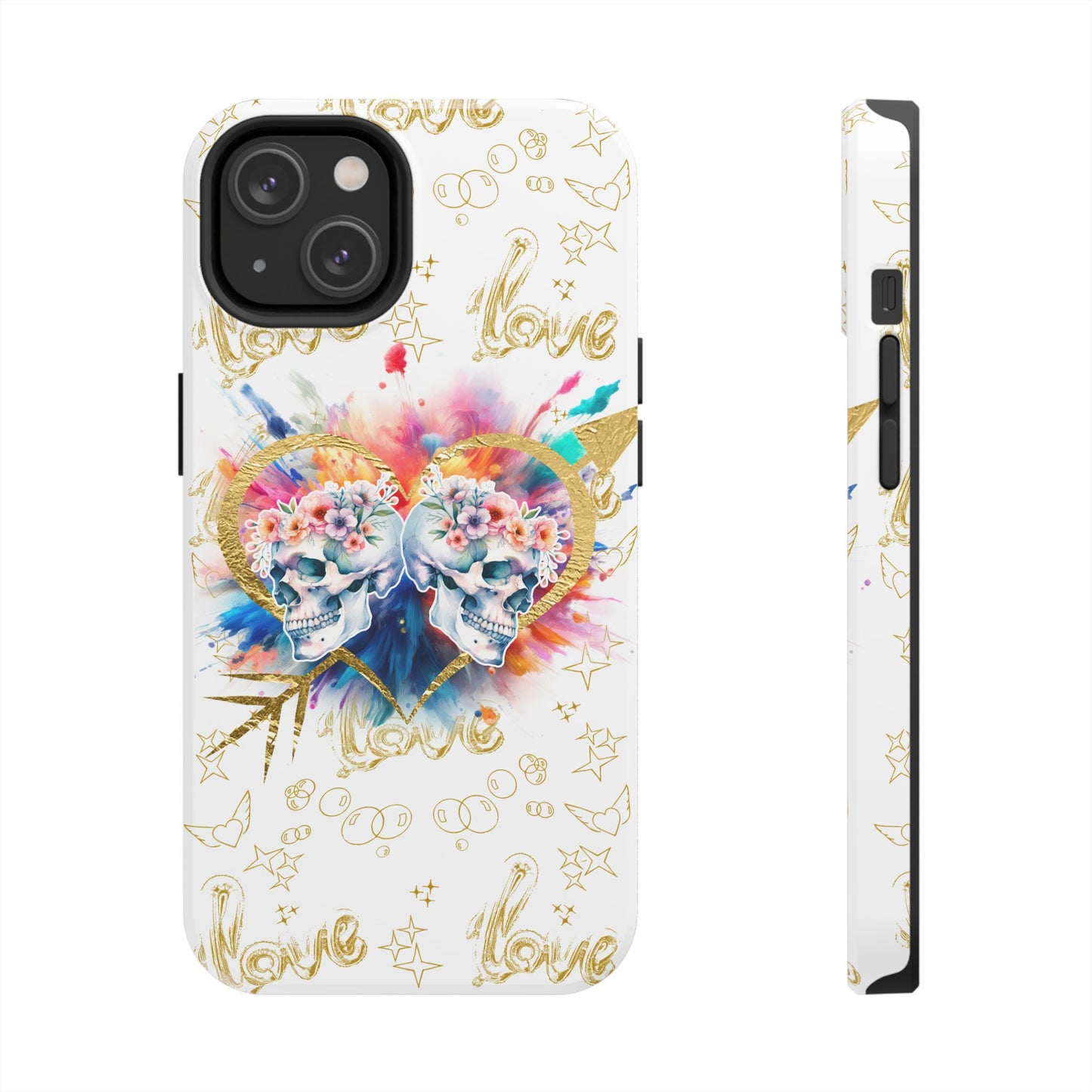 Love is Golden Watercolor - Tough Phone Cases