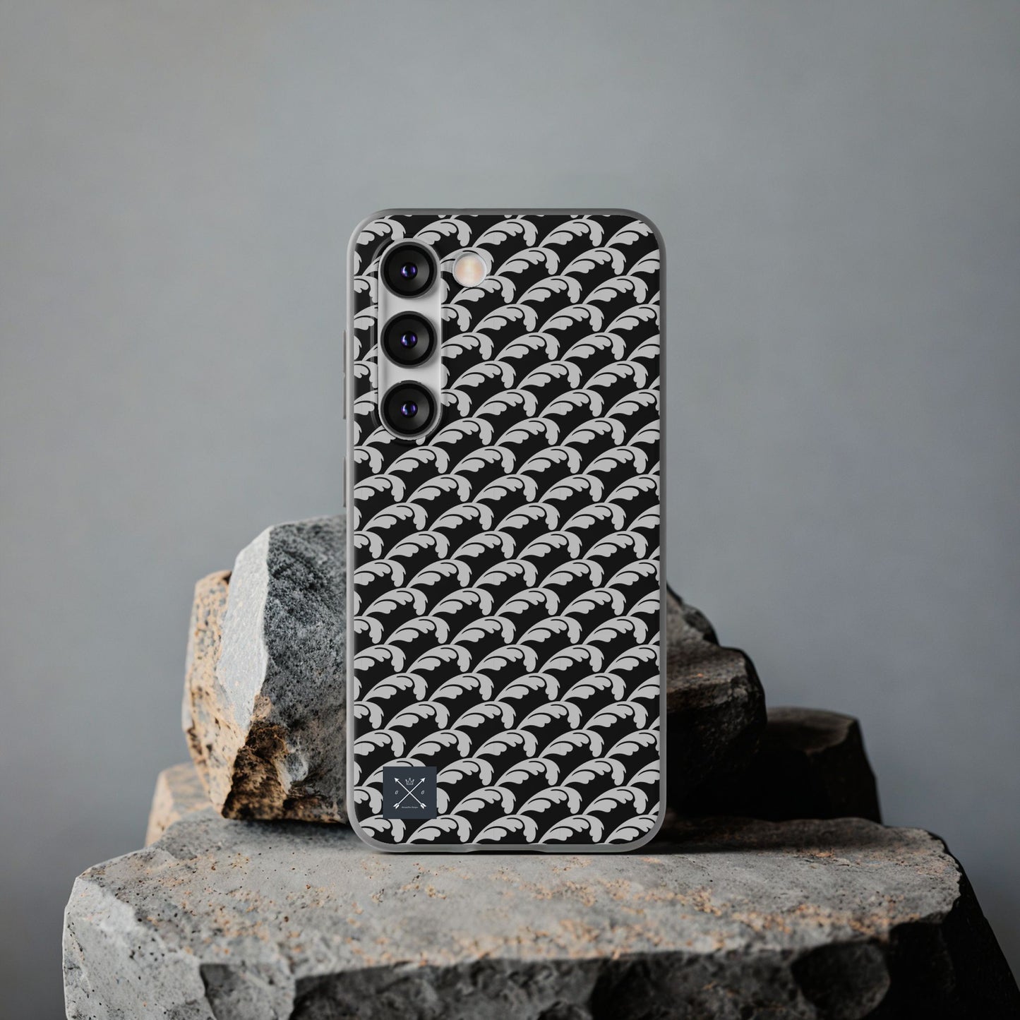 Beautiful Beloved Flourish (silver/black) - Flexi Phone Cases