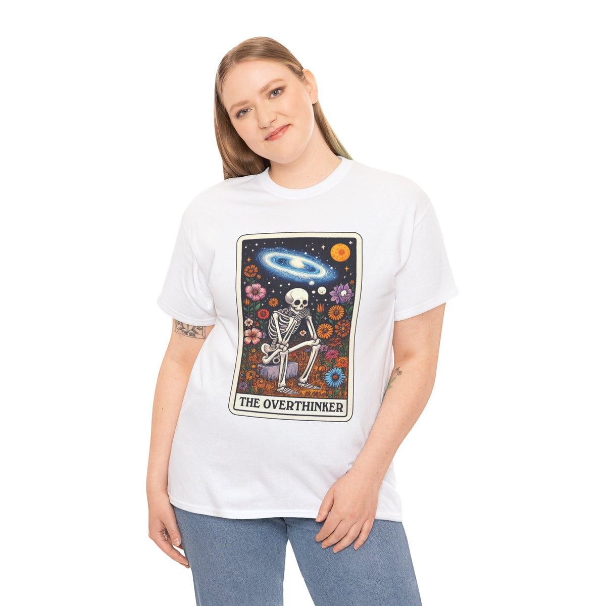 The Overthinker Skeletal Tarot - Unisex T-shirt