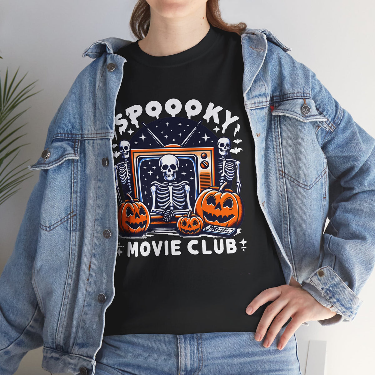 Spooky Movie Club -  Unisex Cotton Tee