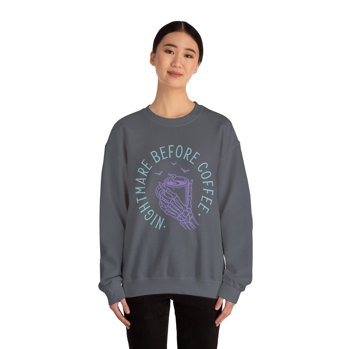 Nightmare Before Coffee - Unisex Heavy Blend™ Crewneck Sweatshirt