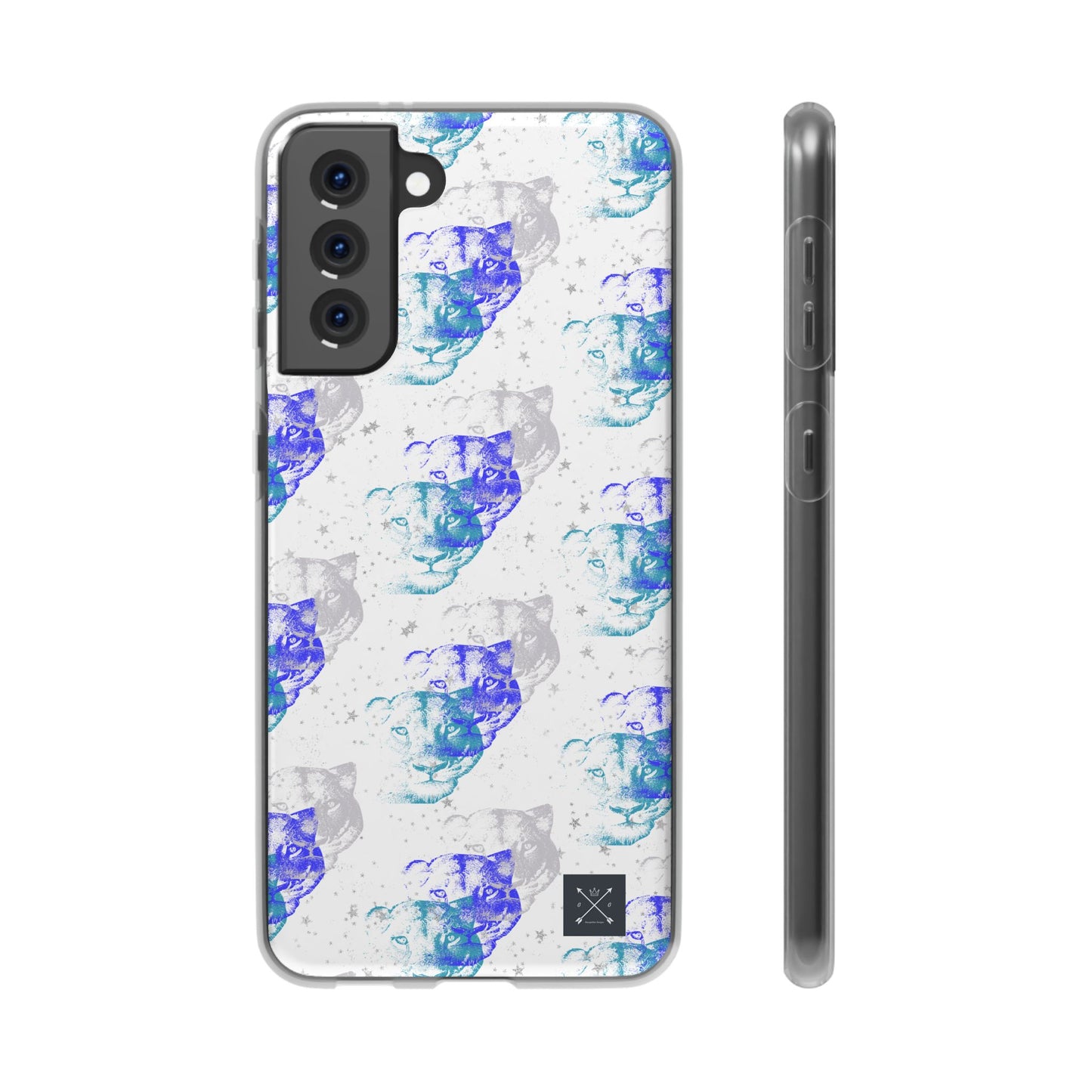 Lioness Arising (white/blue) - Flexi Phone Cases