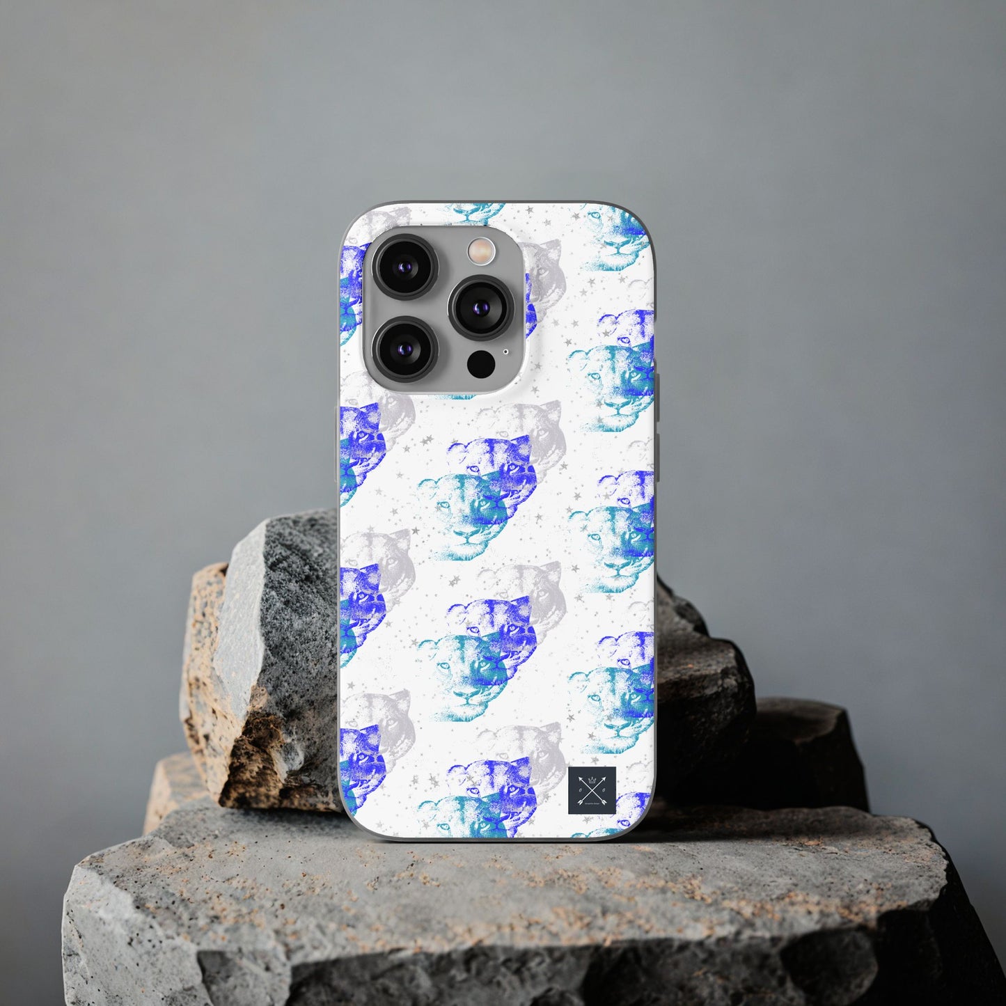 Lioness Arising (white/blue) - Flexi Phone Cases