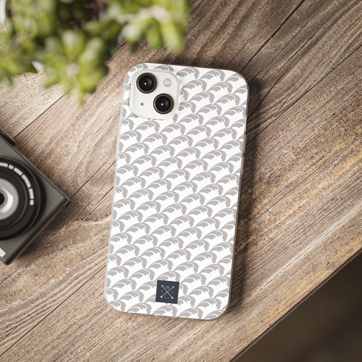 Beautiful Beloved Flourish (silver/white) - Flexi Phone Cases