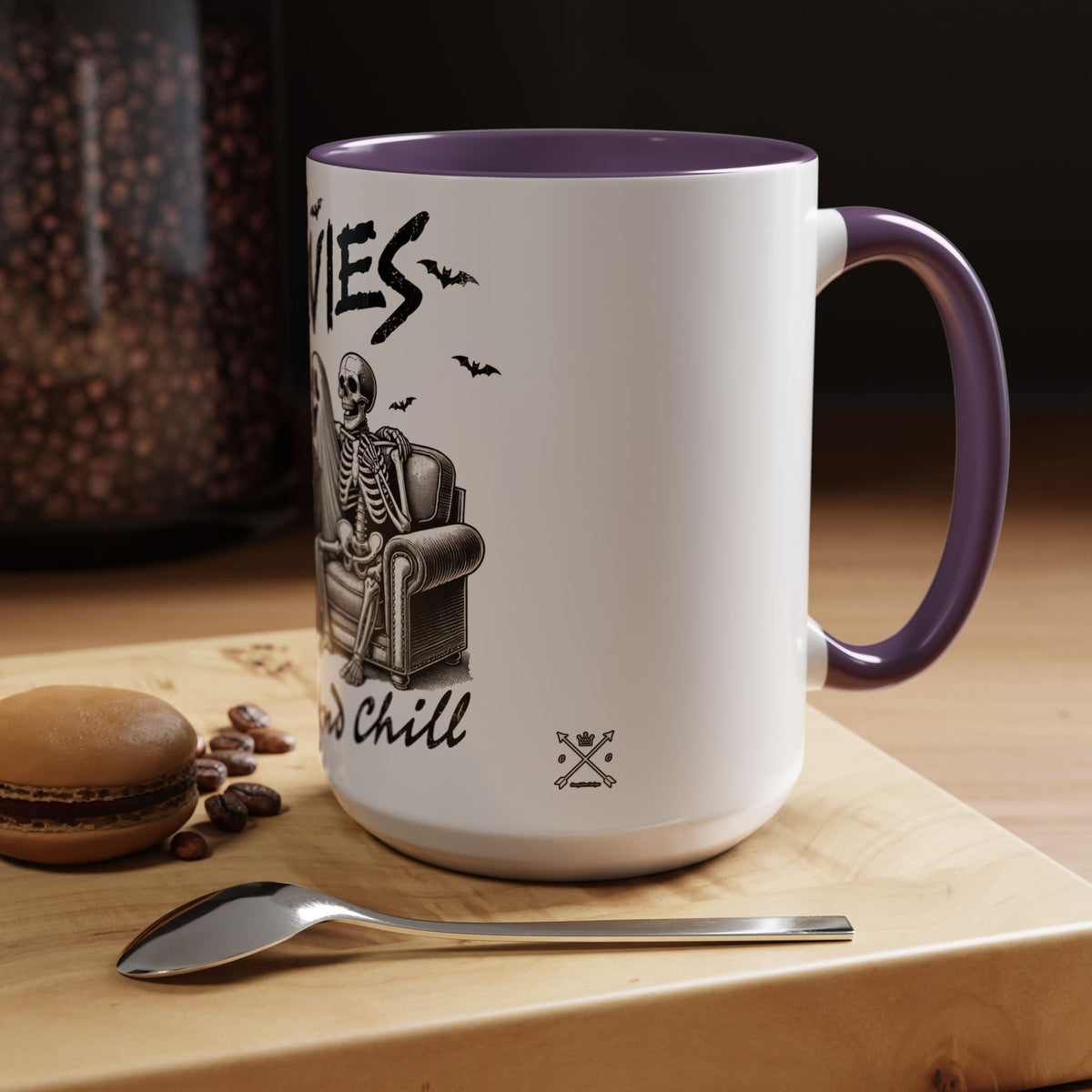 Horror Movies and Chill - Accent Coffee Mug (11, 15oz)