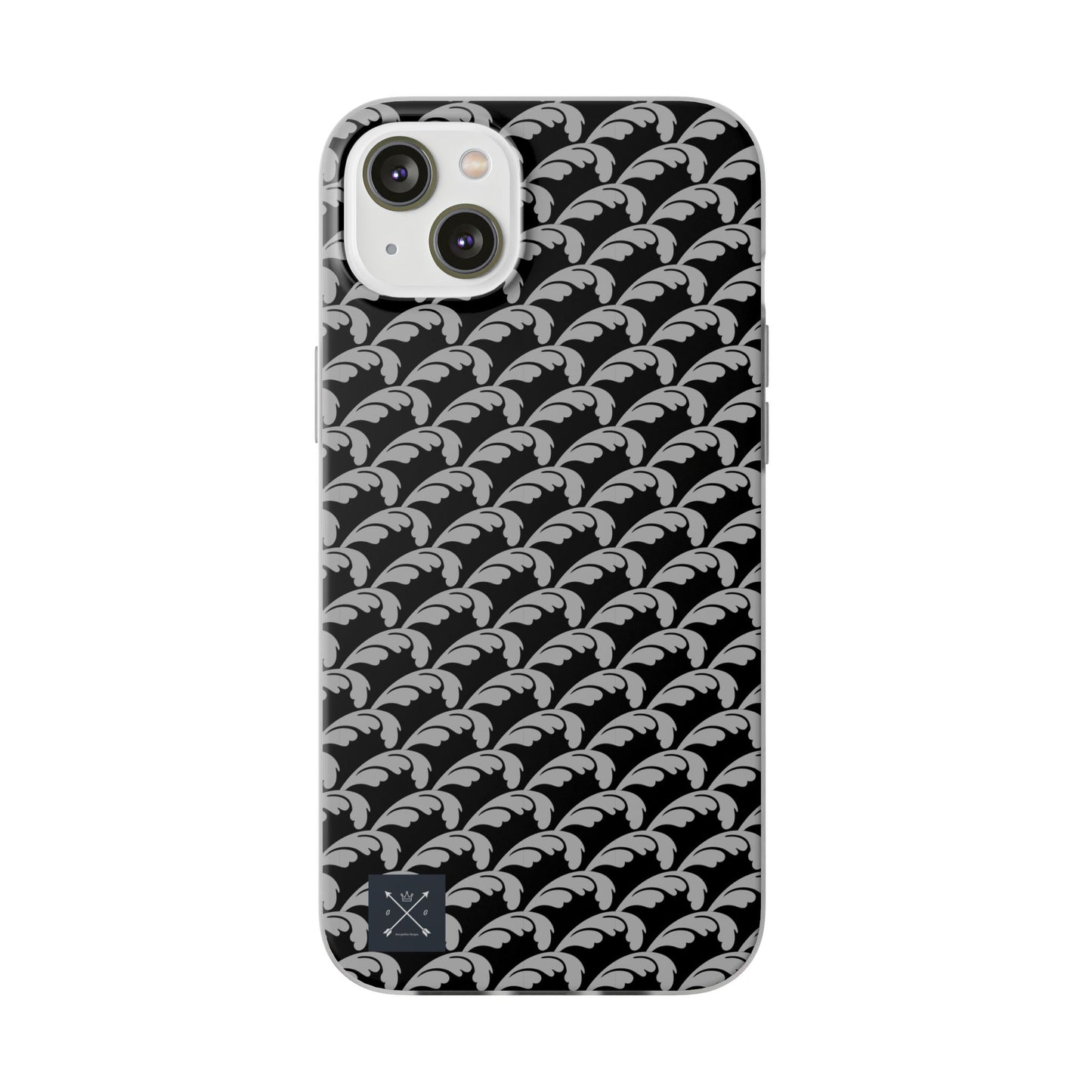 Beautiful Beloved Flourish (silver/black) - Flexi Phone Cases
