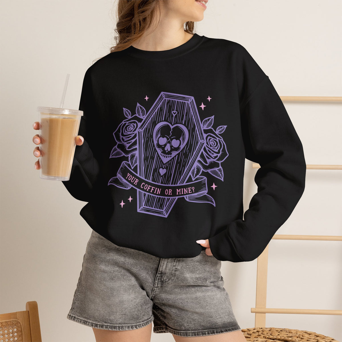 Your Coffin or Mine? - Unisex Heavy Blend™ Crewneck Sweatshirt
