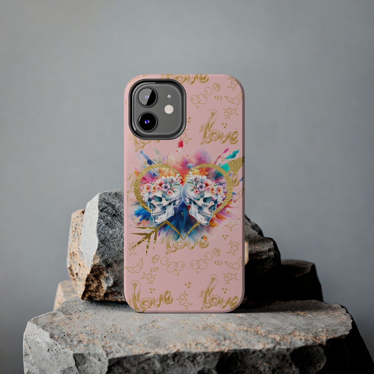 Love is Golden Watercolor (pink) - Tough Phone Cases