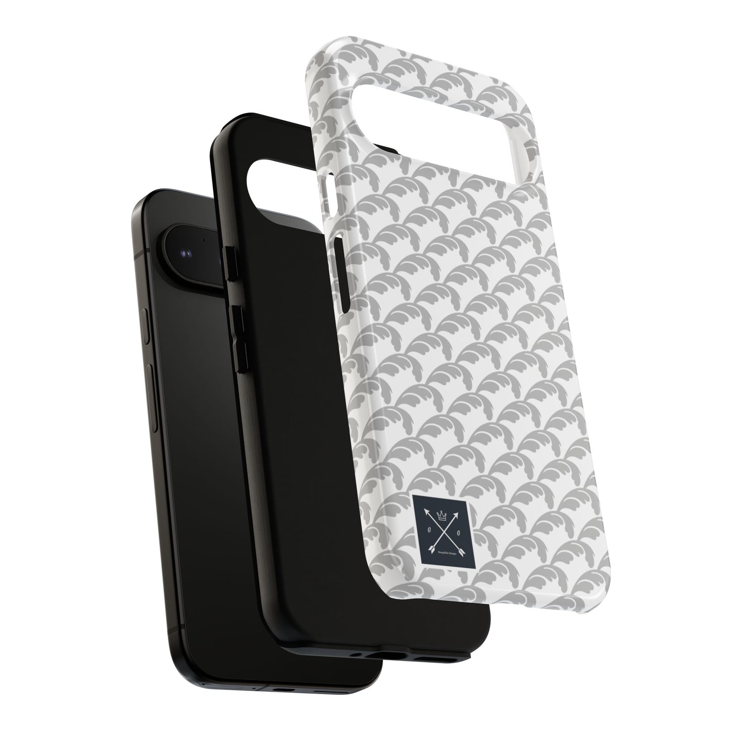 Beautiful Beloved Flourish (silver/white) - Tough Phone Cases