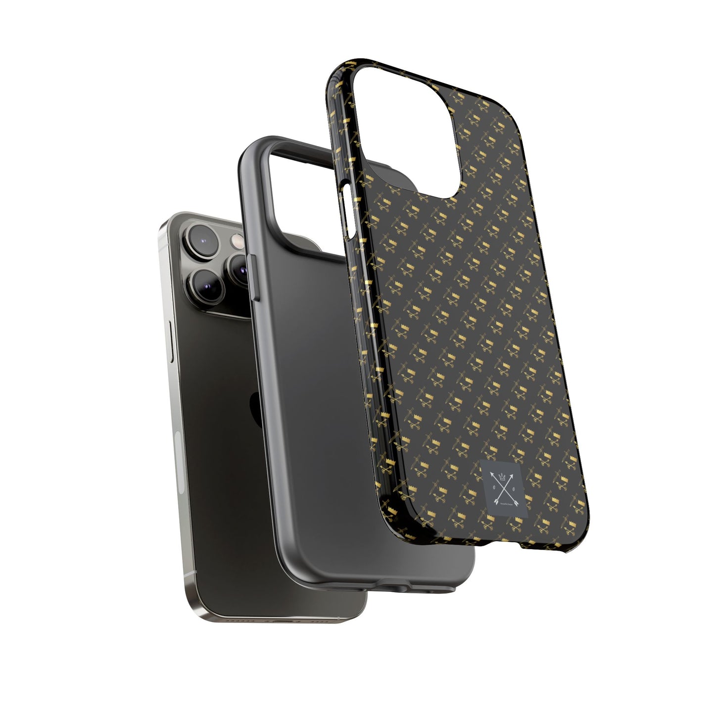 Gold and Bold Warrior Pattern - Tough Phone Cases
