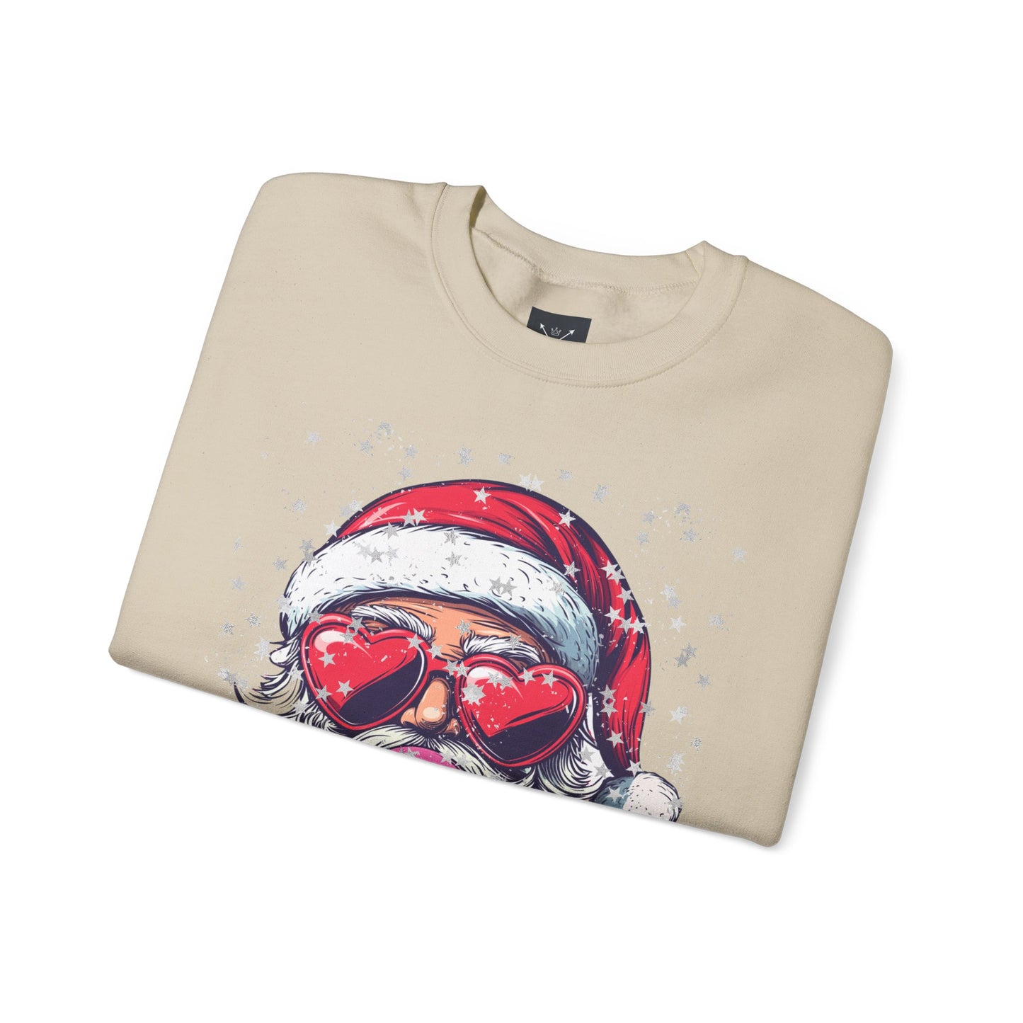 Retro Bubblegum Santa - Unisex Heavy Blend™ Crewneck Sweatshirt