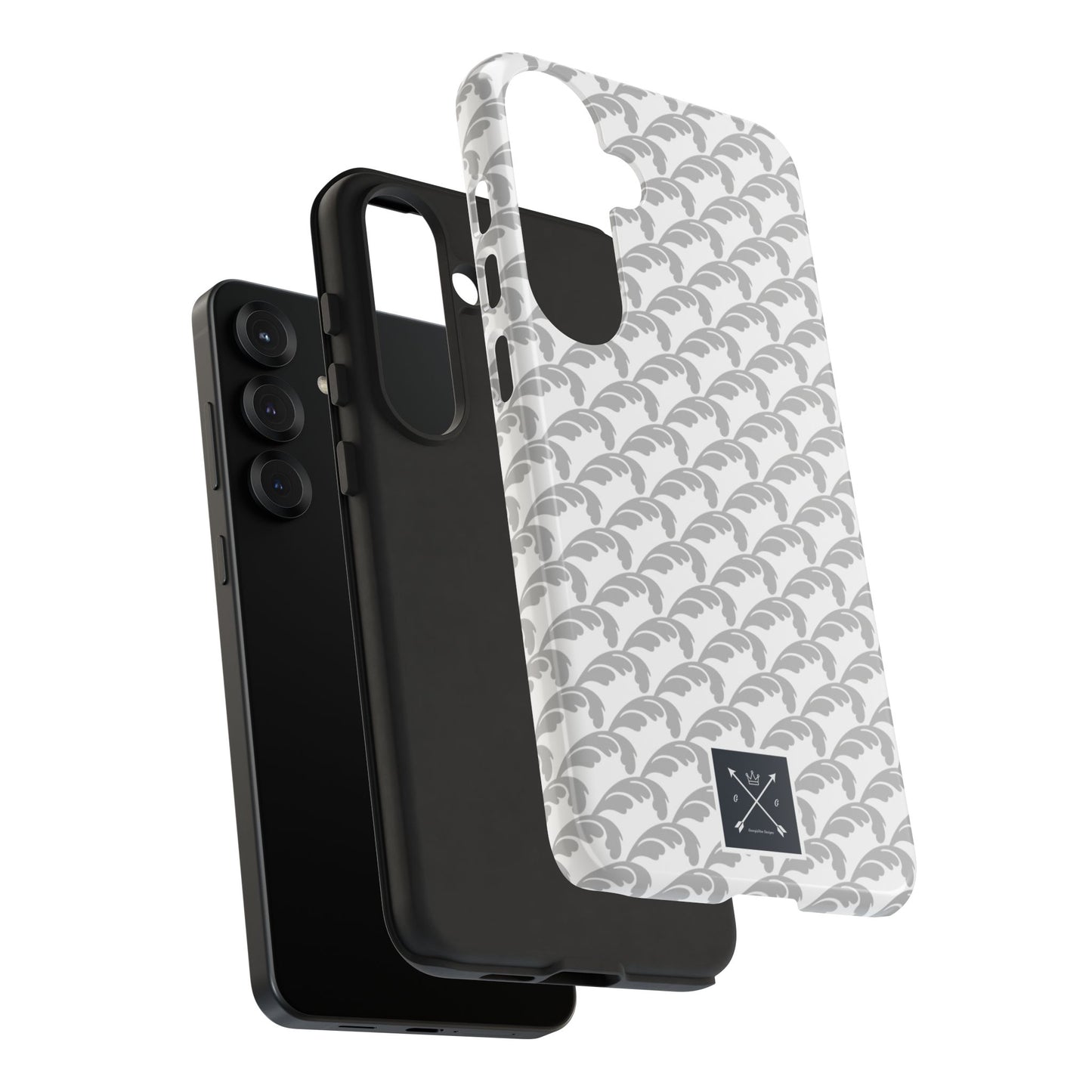Beautiful Beloved Flourish (silver/white) - Tough Phone Cases