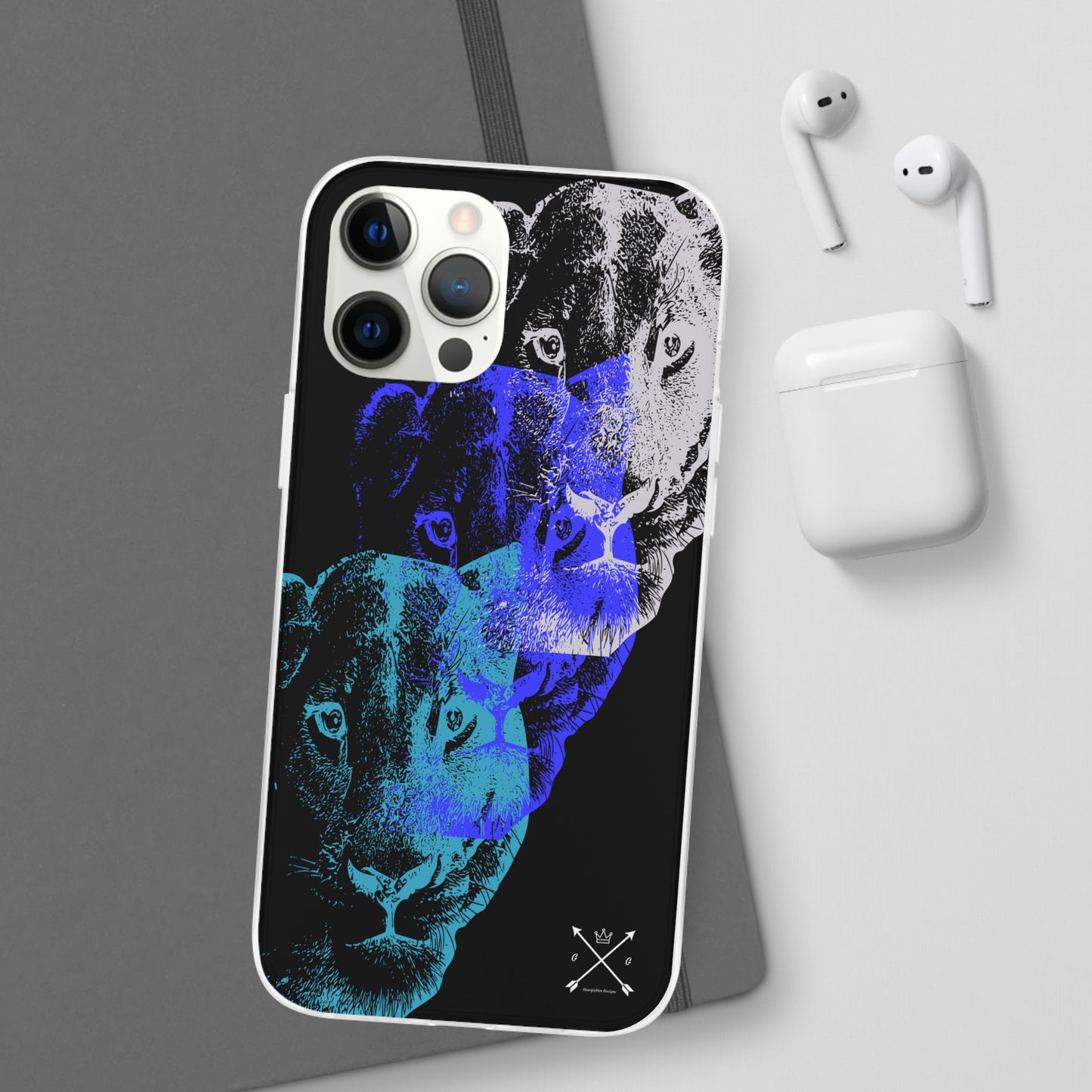 Lioness Arising (black/blue/silver) - Flexi Cases