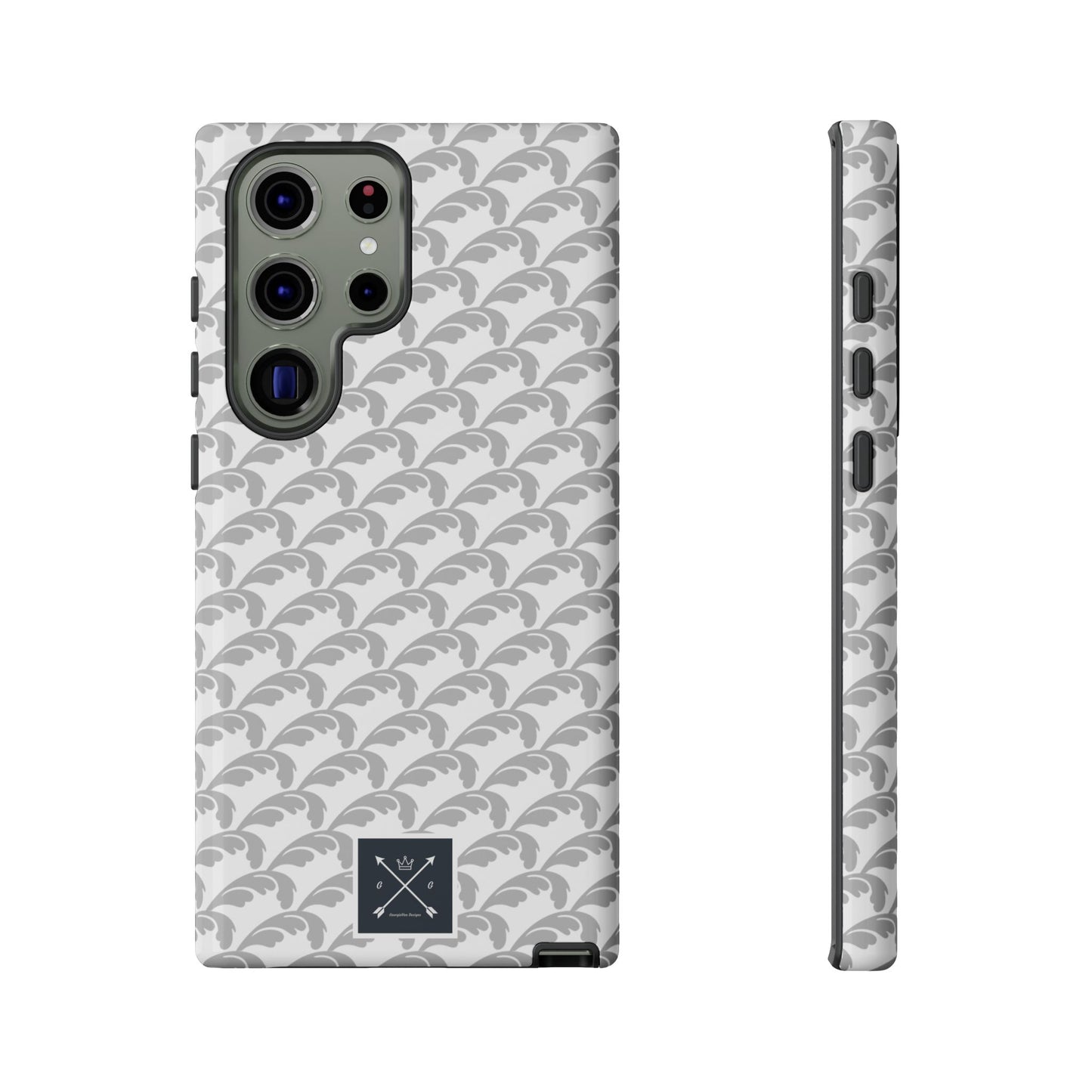 Beautiful Beloved Flourish (silver/white) - Tough Phone Cases