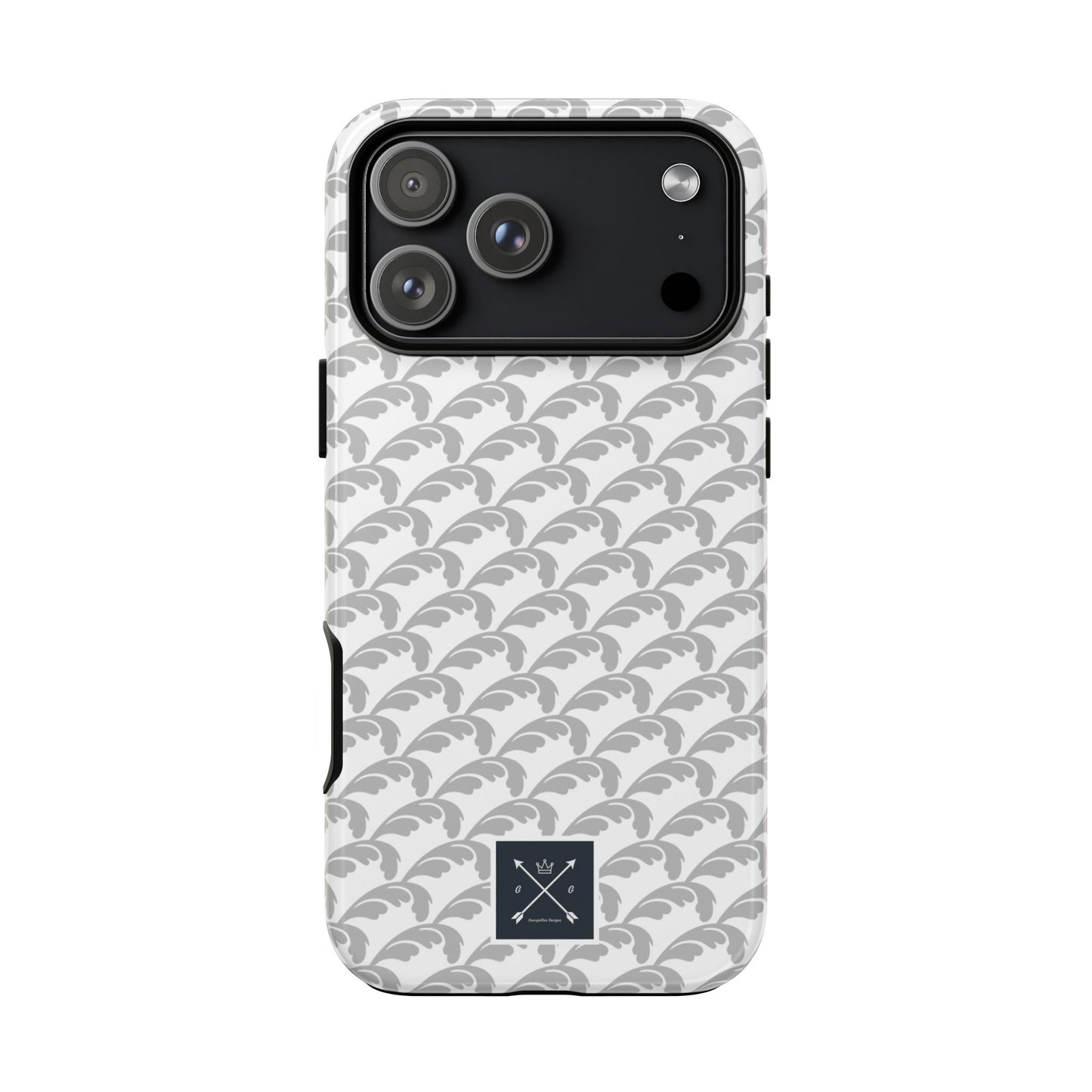 Beautiful Beloved Flourish (silver/white) - Tough Phone Cases