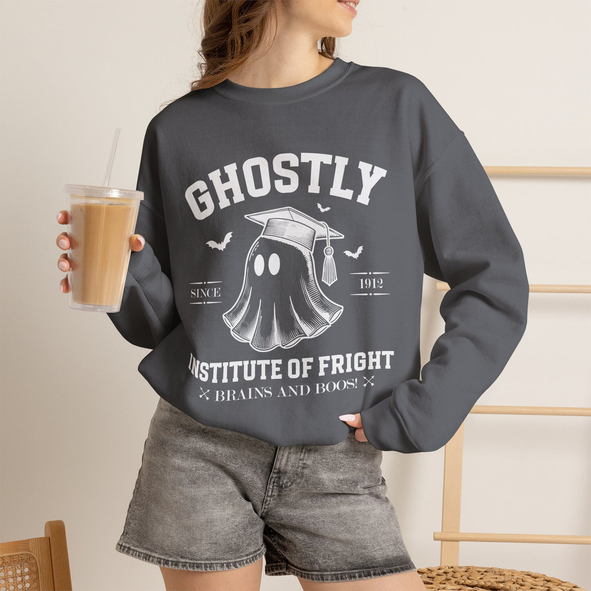 Ghostly Institute of Fright Education - Crewneck Sweatshirt