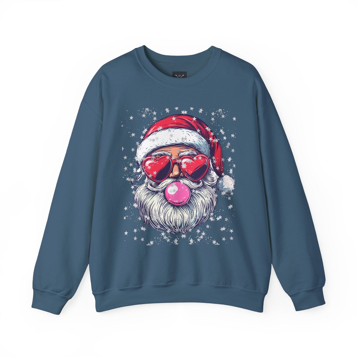 Retro Bubblegum Santa - Unisex Heavy Blend™ Crewneck Sweatshirt