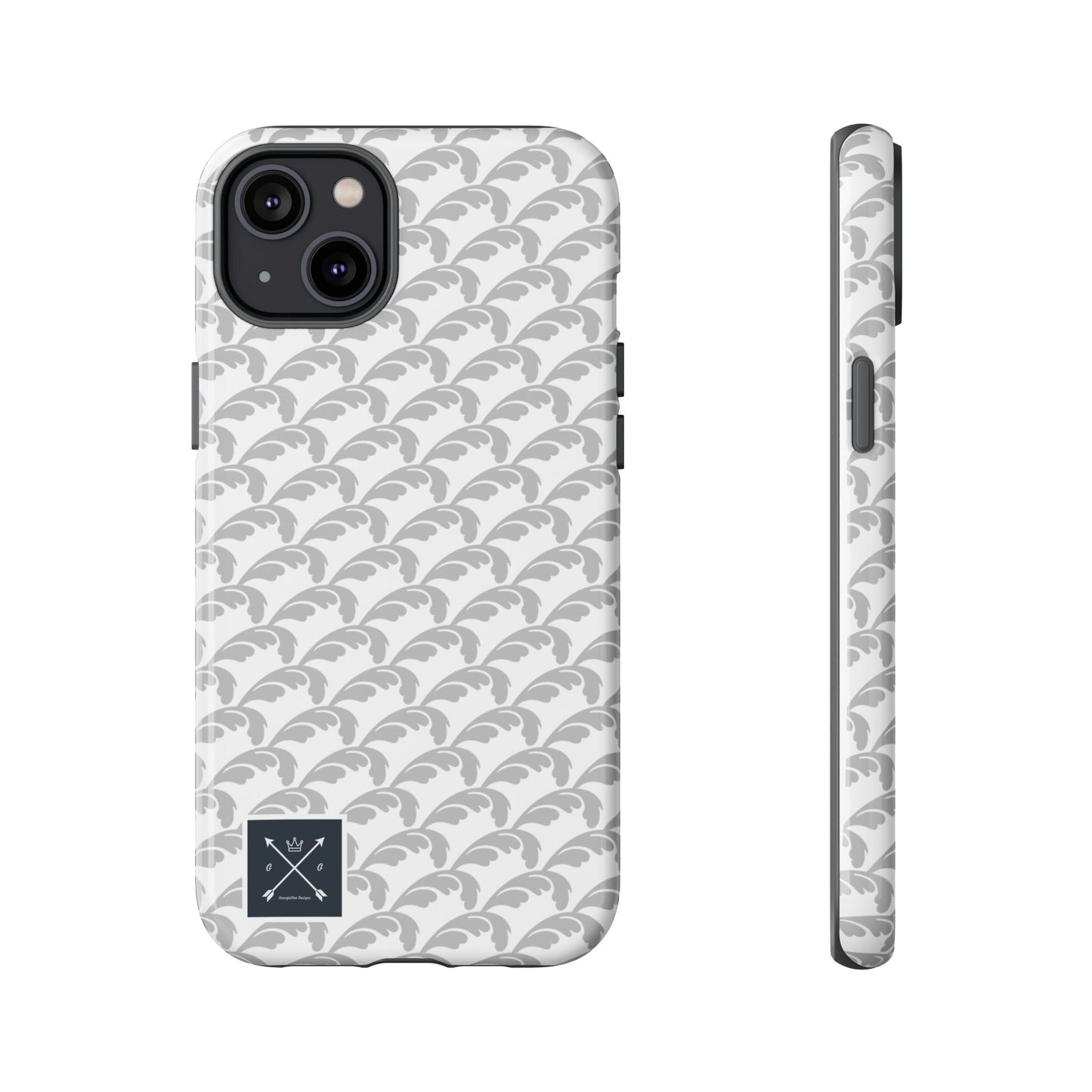 Beautiful Beloved Flourish (silver/white) - Tough Phone Cases