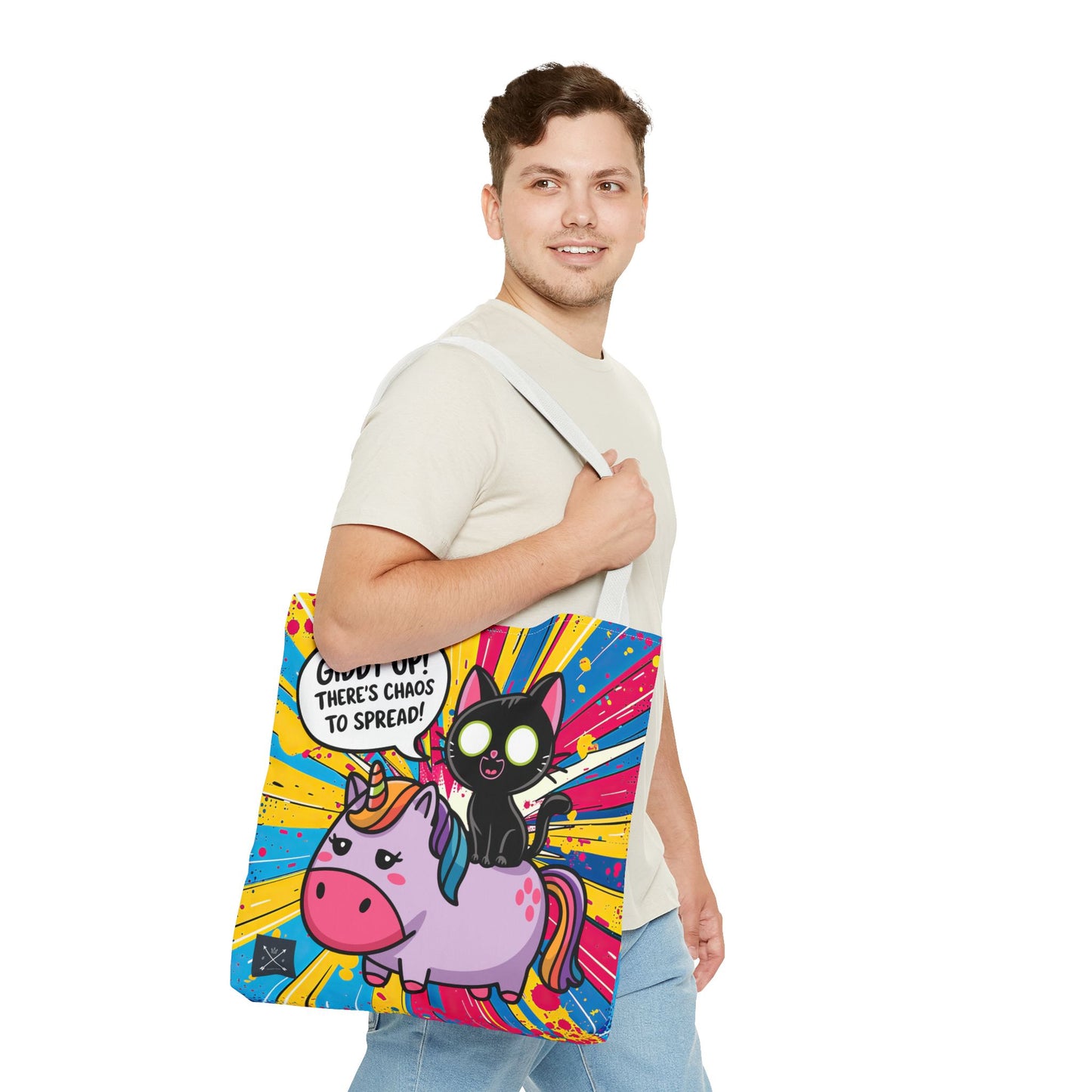 Giddy Up There's Chaos To Spread- Tote Bag