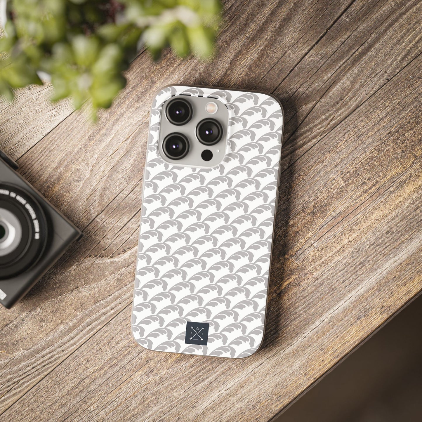 Beautiful Beloved Flourish (silver/white) - Flexi Phone Cases