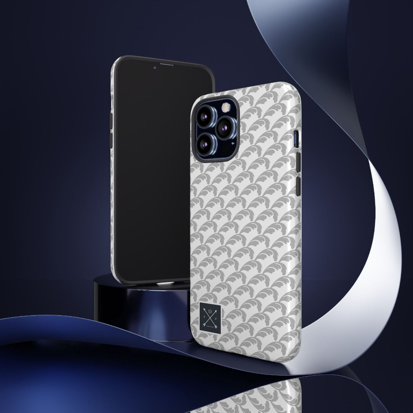 Beautiful Beloved Flourish (silver/white) - Tough Phone Cases