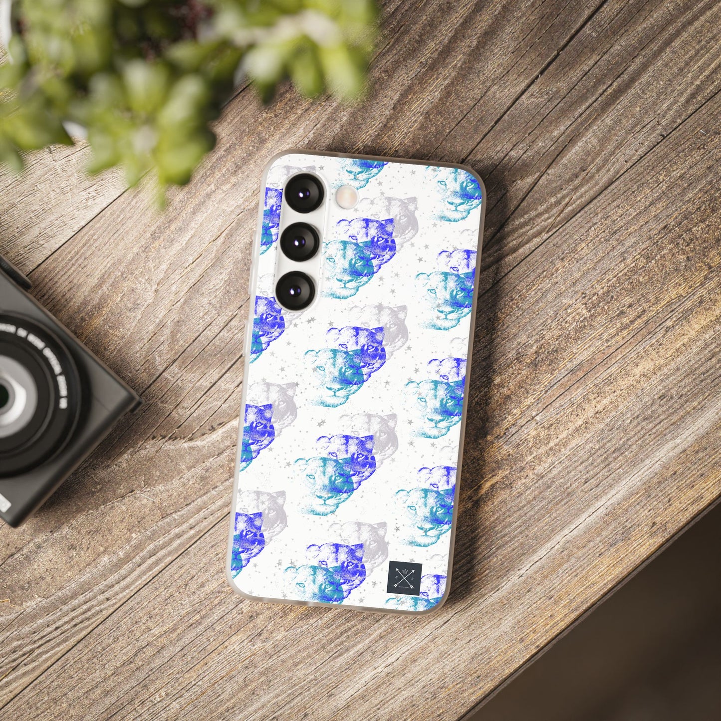 Lioness Arising (white/blue) - Flexi Phone Cases