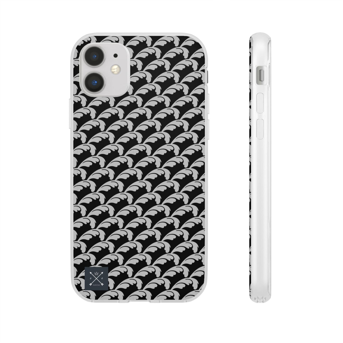 Beautiful Beloved Flourish (silver/black) - Flexi Phone Cases