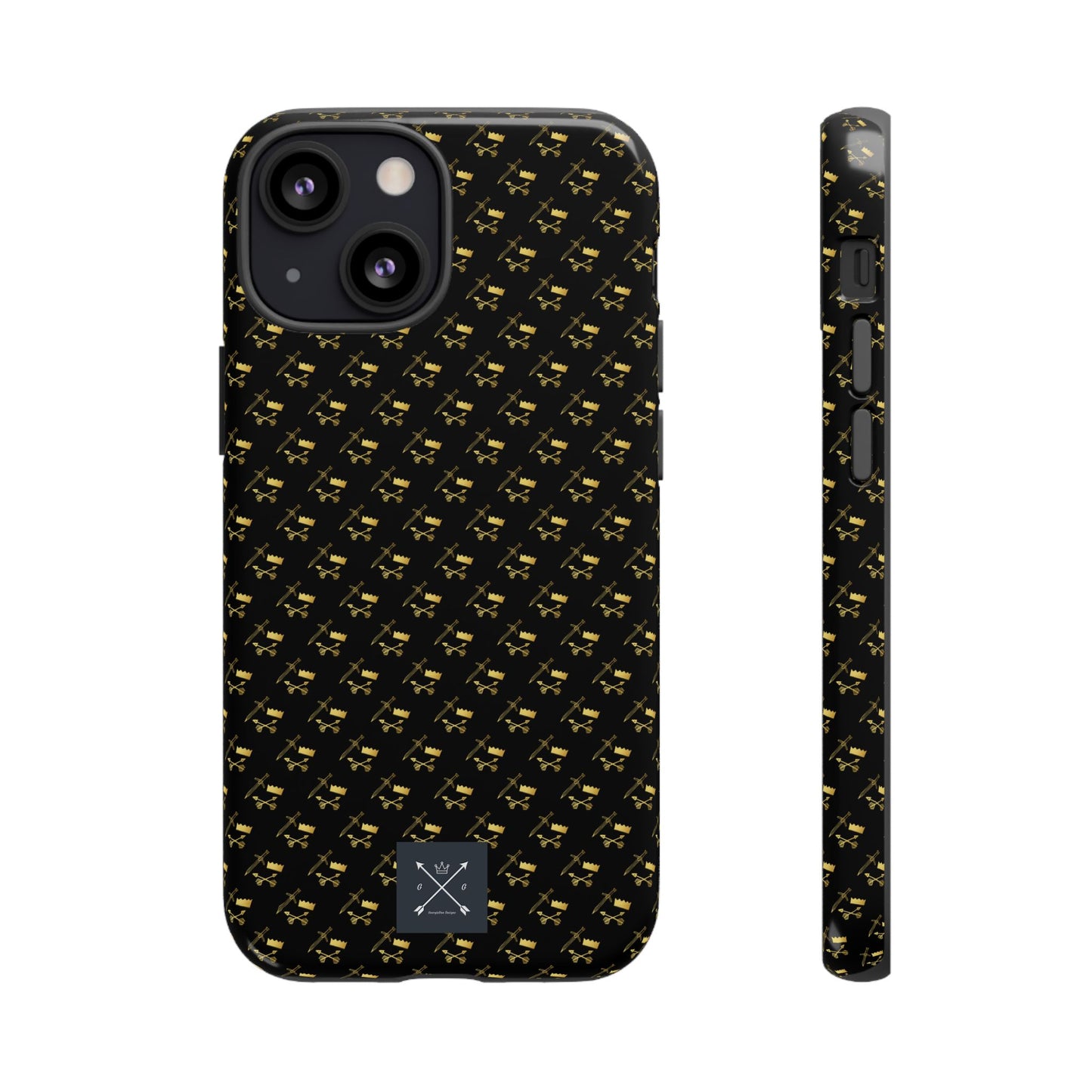 Gold and Bold Warrior Pattern - Tough Phone Cases