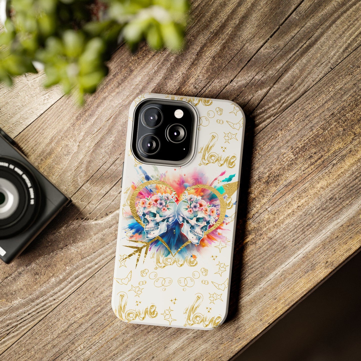 Love is Golden Watercolor - Tough Phone Cases