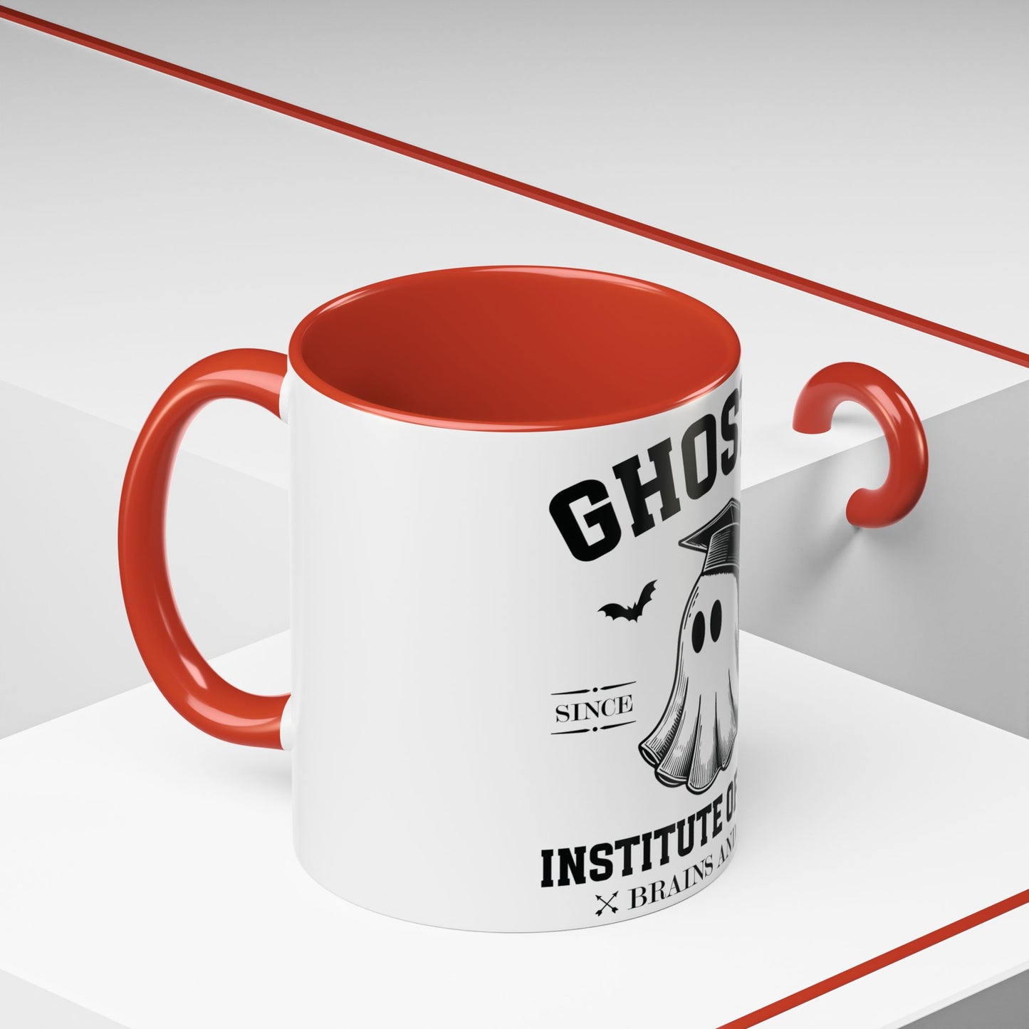Ghostly Institute of Fright - Accent Coffee Mug (11, 15oz)